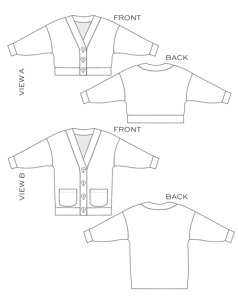 Marlo Sweater Plus Size Sewing Pattern–Frankie Rose Fabrics