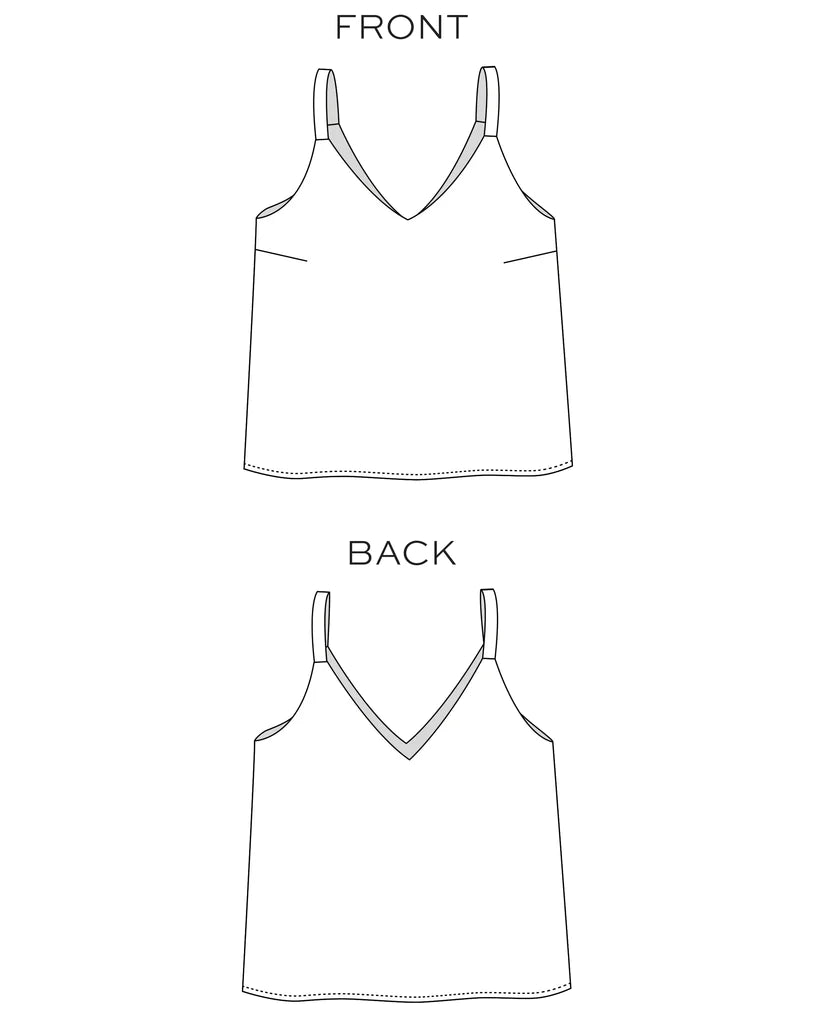 Ogden Cami Plus Size Sewing Pattern | Frankie Rose Fabrics