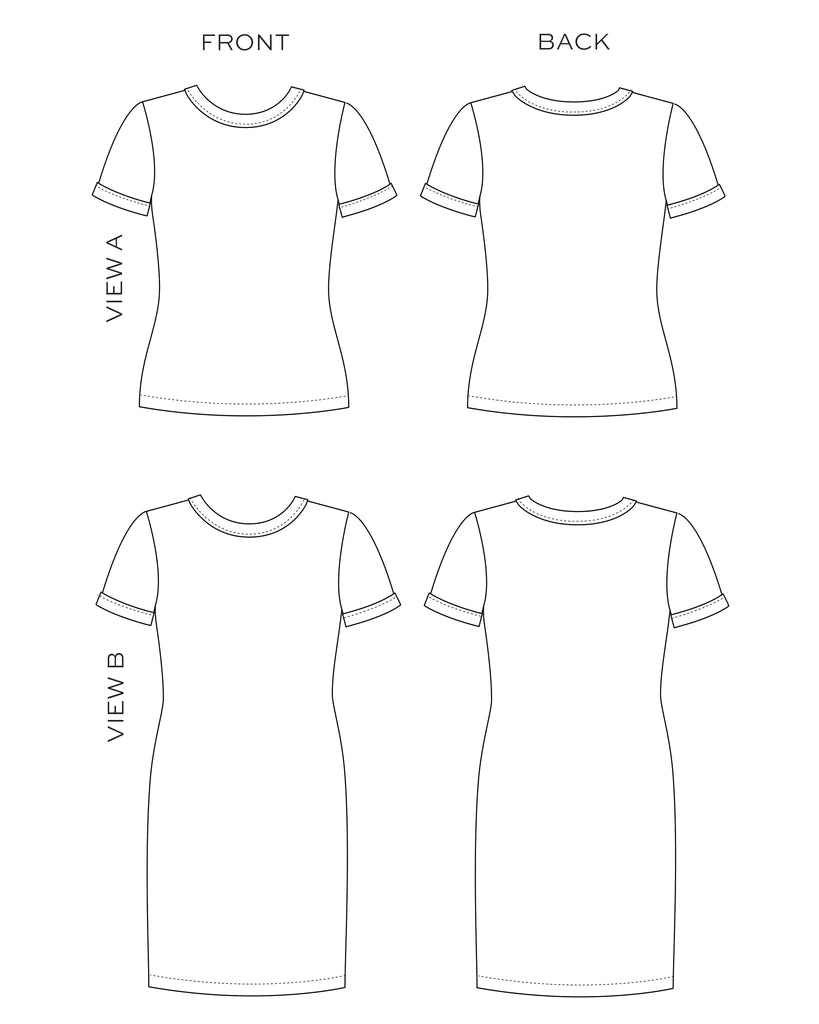 Rio Ringer T-Shirt & Dress Pattern | Frankie Rose Fabrics