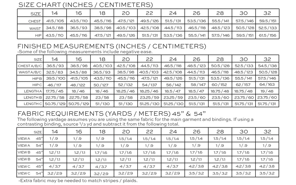 Zoey Tank & Dress Plus Size Sewing Pattern